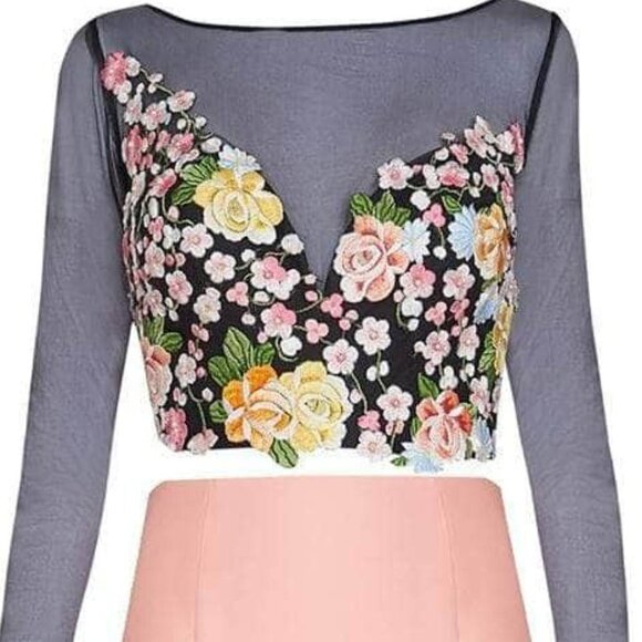 SALE Tarik Ediz 50004 Evening Dresses PEACH NECTAR Size 6 - Picture 2 of 9